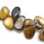 Wholesale Tiger's Eye Beads - 12mm Smooth Nuggets (Sold Per Strand)