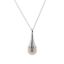 Wholesale Sterling Silver Cone Capped White Freshwater Pearl Necklace
