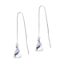Wholesale Sterling Silver Heart Charm Threader Earrings (Sold Per Pair)