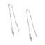 Wholesale Sterling Silver Spike Charm Threader Earrings (Sold Per Pair)