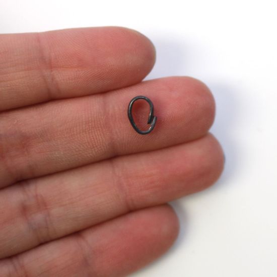 Wholesale Oxidized Sterling Silver Simple Smooth Bail Connector, Wholesale Findings