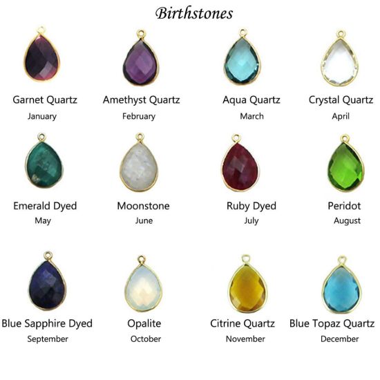 Wholesale Gold Over Sterling Silver Hammered Teardrop Gemstone Earrings (Sold Per Pair)