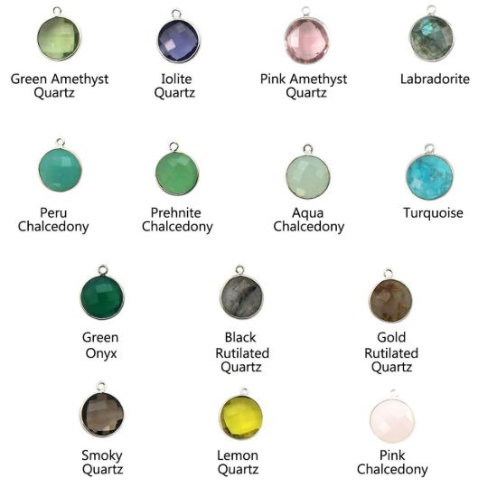 Wholesale Sterling Silver Textured Marquise Coin Gemstone Earrings (Sold Per Pair)