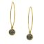 Wholesale Gold Over Sterling Silver Marquise Silver Druzy Earrings (Sold Per Pair)