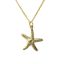 Wholesale Gold Over Sterling Silver Starfish Charm Necklace -16"