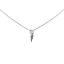 Wholesale Sterling Silver Spike Charm Necklace - 16"