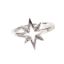 Wholesale Sterling Silver Starburst CZ Stone Pave Ring (1 piece)