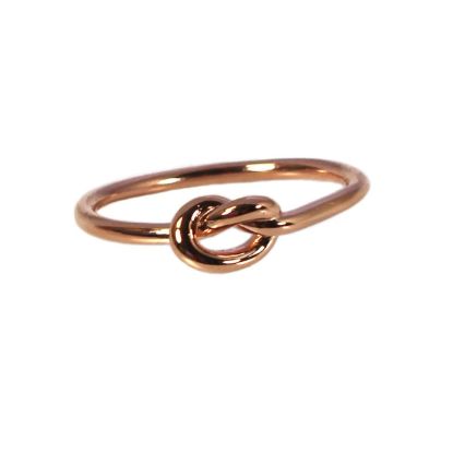 Wholesale Rose Gold Over Sterling Silver Knot Ring (1 piece)