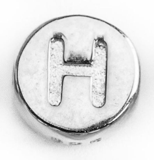 Wholesale Sterling Silver A-Z Initial Letter Round Tiny Charm - 6mm (1 piece)