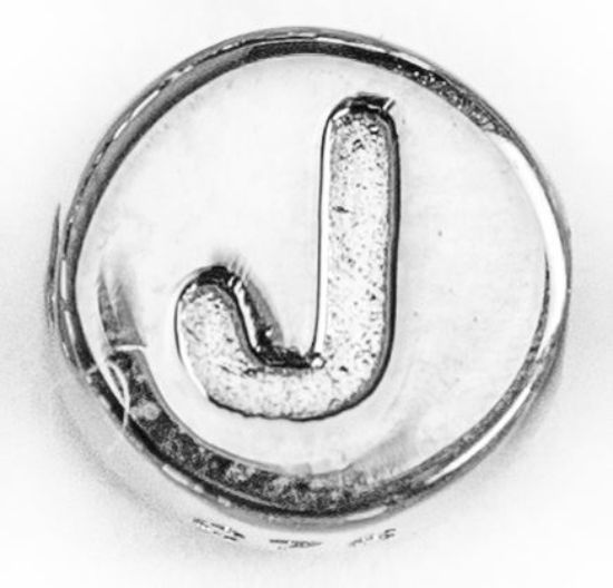 Wholesale Sterling Silver A-Z Initial Letter Round Tiny Charm - 6mm (1 piece)