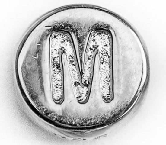 Wholesale Sterling Silver A-Z Initial Letter Round Tiny Charm - 6mm (1 piece)