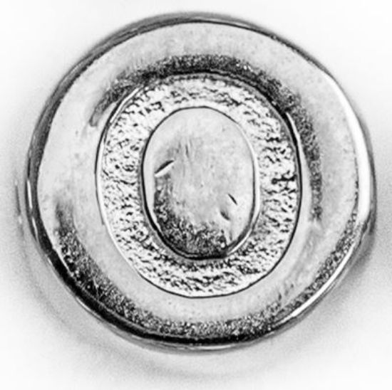 Wholesale Sterling Silver A-Z Initial Letter Round Tiny Charm - 6mm (1 piece)