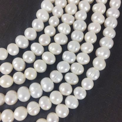 Wholesale Creamy White Freshwater Pearls, Commercial Grade 5.5-7mm - June Birthstone (Sold Per Strand)