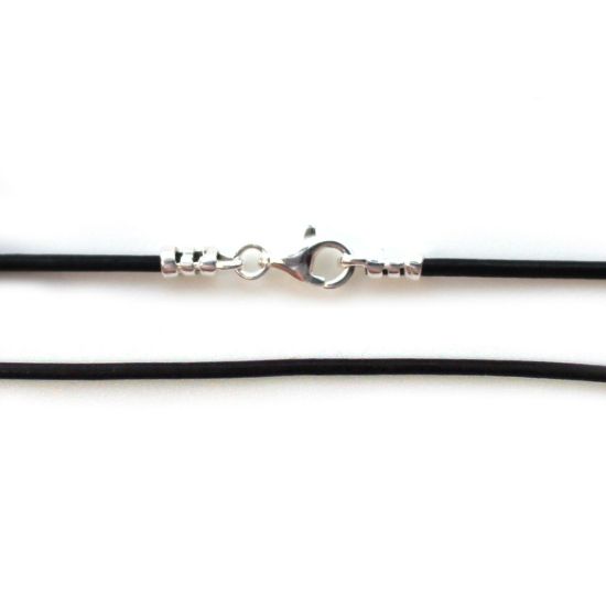 Wholesale Black Leather Cord Necklace - 1.5mm