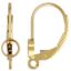 Wholesale 14K Gold Filled Leverback Earwire for Bezel Stone (1 pair)