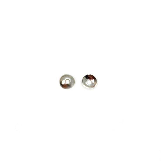 Wholesale 14K White Gold Smooth Bead Cap 2.5mm ( 10pcs)