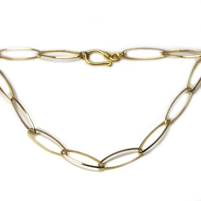 Wholesale Gold Plated Sterling Silver Finished Chain - Large Diamond Cut Oval Chain