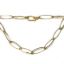 Wholesale Gold Plated Sterling Silver Finished Chain - Large Diamond Cut Oval Chain