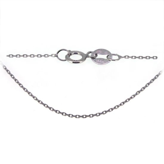 Wholesale 14K White Gold Necklace - Tiny Cable Chain - 18 inches