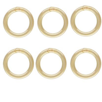 Wholesale 1/20  14K Gold Filled Closed Jump Rings - 20.5ga, 4mm, 5mm or 6mm (20pcs)