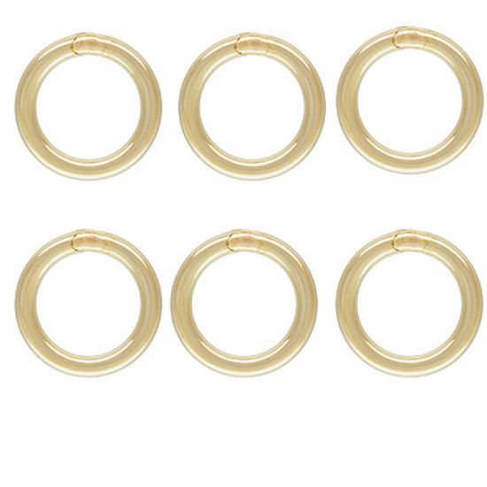 Wholesale 1/20  14K Gold Filled Closed Jump Rings - 20.5ga, 4mm, 5mm or 6mm (20pcs)