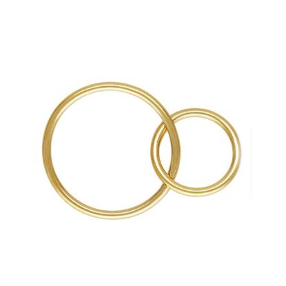 Wholesale 1/20 14k Gold Filled Interlocking Round Connectors - 15mm & 10mm (sold per piece)