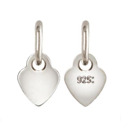 Wholesale Sterling Silver Heart Quality Tag - 3.5mm (sold per 10 pcs)