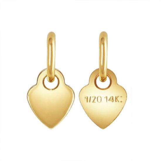 Wholesale 1/20 14K Heart Quality Tag - 3.5mm (sold per 10 pcs)