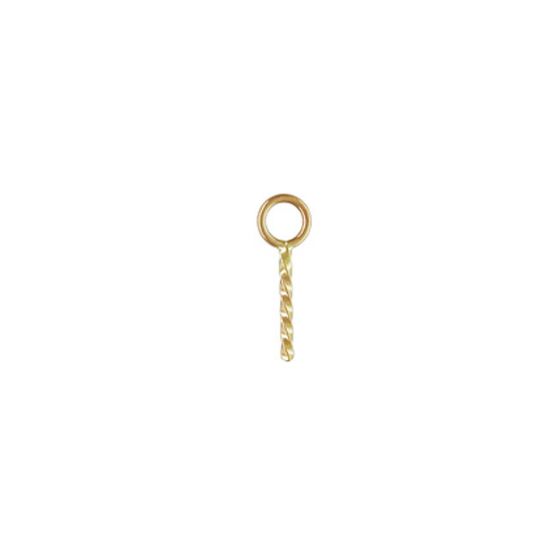 Wholesale 14K Yellow Gold Screw Eye Peg Bail - ( 1 pcs)