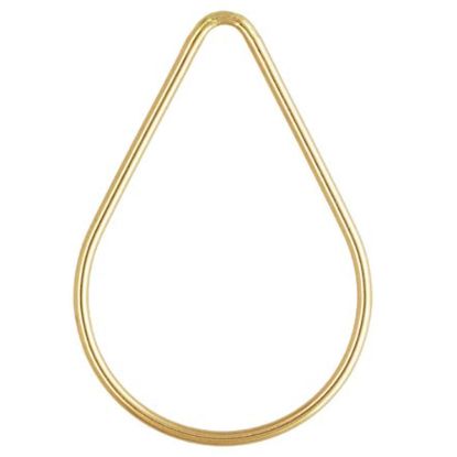 Wholesale 1/20 14k Gold Filled Plain Teardrop Charms - 29mm or  37mm (sold per piece)