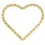 Wholesale 1/20 14k Gold Filled Sparkle Heart Charms - 10mm or 17mm (sold per piece)