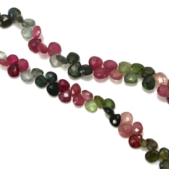 wholesale multi gemstone strand 6mm heart shape