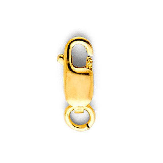 Wholesale 14K yellow gold rectangle lobster claw clasp 8.5mm
