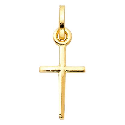 Wholesale 14K yellow gold latin cross pendant 25mm