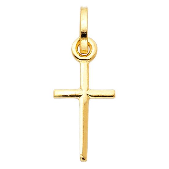Wholesale 14K yellow gold latin cross pendant 25mm