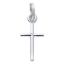 Wholesale 14K white gold latin cross pendant 25mm