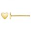 Wholesale 14K Solid Yellow Gold 3.5mm Heart Post Earring (1 pair)