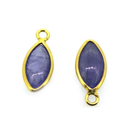 Wholesale Bezel Pendant Natural Tanzanite Marquise Shape -December Birthstone