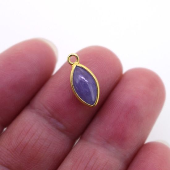 Wholesale Bezel Pendant Natural Tanzanite Marquise Shape -December Birthstone