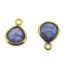 Wholesale Bezel Pendant Natural Tanzanite Tiny Heart Shape -December Birthstone