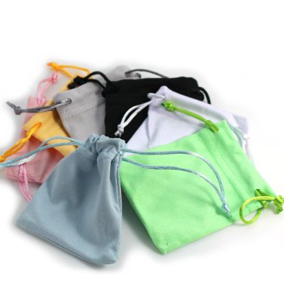 Wholesale High Quality Microfiber Jewelry Bags (pack of 12 Pieces)