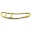 Wholesale Gold Over 925 Sterling Silver Paper Clip Charm - 40x8 mm (1 pc)