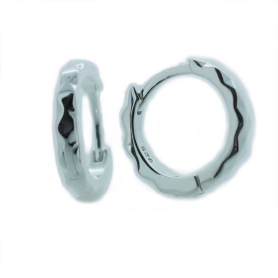 Wholesale Sterling Silver Huggies Hoop Earrings -13mm (Sold Per Pair)