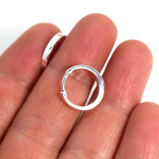 Wholesale Sterling Silver Smooth Huggies Hoop Earrings -13.5mm (Sold Per Pair)