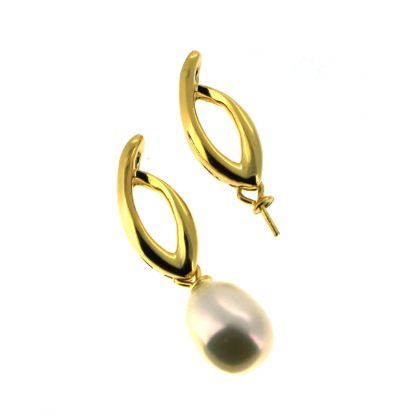 Wholesale Gold Plated 925 Sterling Silver Flame with Swinging Peg Bail Cap for Drilled Pearls and Beads