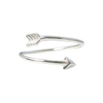 Wholesale 925 Sterling Silver Ring - Arrow Ring Adjustable Size(1 piece)
