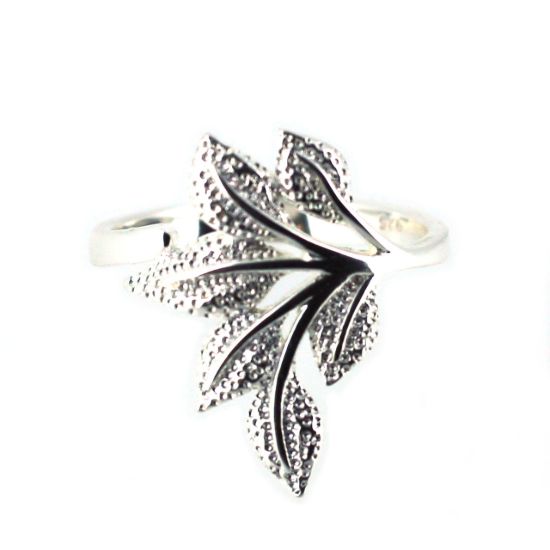 Wholesale Sterling Silver Leaf Ring-Size 7 (1 piece)