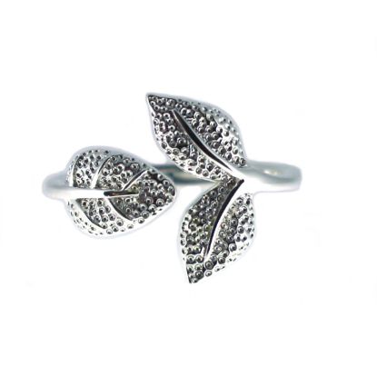 Wholesale Sterling Silver Adjustable Leaf Ring (1 piece)