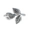 Wholesale Sterling Silver Adjustable Leaf Ring (1 piece)