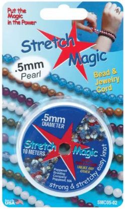 Wholesale Stretch Magic - Bead & Jewelry Cord - Pearl 0.5mm 10 Meters